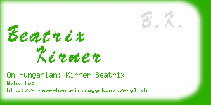 beatrix kirner business card